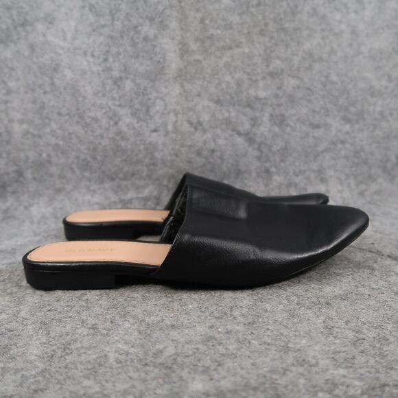 Old Navy Shoes Womens 8 Mule Flats Pointed Toe Slip On Black Casual Lifestyle - Picture 1 of 12